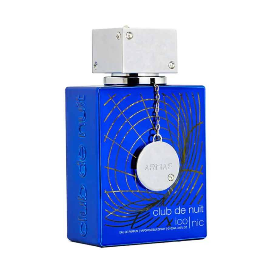 Armaf Club de Nuit Iconic Eau de Parfum 105 ml — frasco e caixa, fundo branco